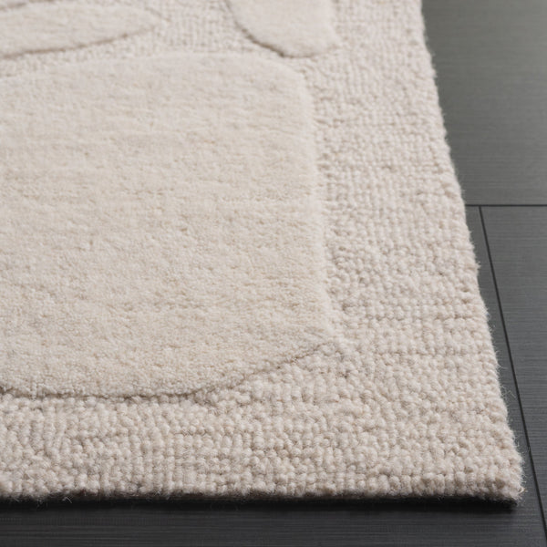 Safavieh Mykonos Hand-tufted Runner Area Rug With Abstract Pattern - Elevate Your Space With Timeless Elegance Ivory 80% Wool,10% Cotton,10% Latex Mkn302a-5