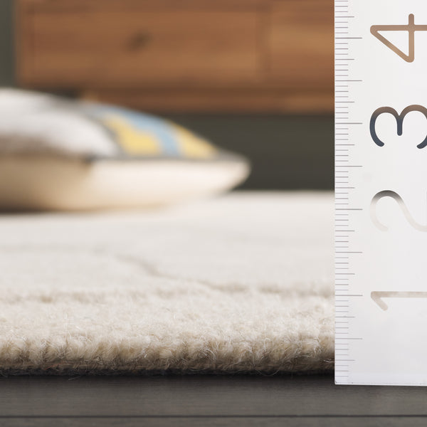 Safavieh Mykonos Hand-tufted Runner Area Rug With Abstract Pattern - Elevate Your Space With Timeless Elegance Ivory 80% Wool,10% Cotton,10% Latex Mkn302a-5