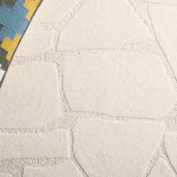 Safavieh Mykonos Hand-tufted Runner Area Rug With Abstract Pattern - Elevate Your Space With Timeless Elegance Ivory 80% Wool,10% Cotton,10% Latex Mkn302a-5