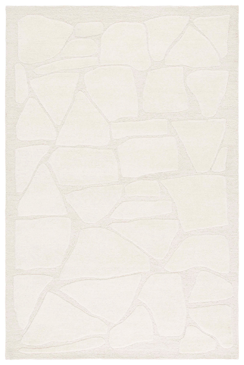 Safavieh Mykonos Hand-tufted Runner Area Rug With Abstract Pattern - Elevate Your Space With Timeless Elegance Ivory 80% Wool,10% Cotton,10% Latex Mkn302a-8