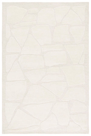 Safavieh Mykonos Hand-tufted Area Rug - Modern Design With Plush Comfort, Durable Wool Blend For Every Room Ivory 80% Wool,10% Cotton,10% Latex Mkn302a-6sq