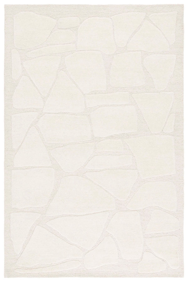 Safavieh Mykonos Hand-tufted Area Rug - Modern Design With Plush Comfort, Durable Wool Blend For Every Room Ivory 80% Wool,10% Cotton,10% Latex Mkn302a-6sq