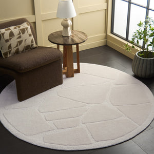 Safavieh Mykonos Hand-tufted Area Rug - Modern Design With Plush Comfort, Durable Wool Blend For Every Room Ivory 80% Wool,10% Cotton,10% Latex Mkn302a-6sq