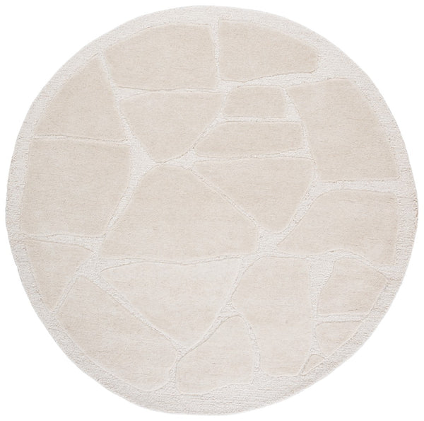 Safavieh Mykonos Hand-tufted Area Rug - Modern Design With Plush Comfort, Durable Wool Blend For Every Room Ivory 80% Wool,10% Cotton,10% Latex Mkn302a-6sq