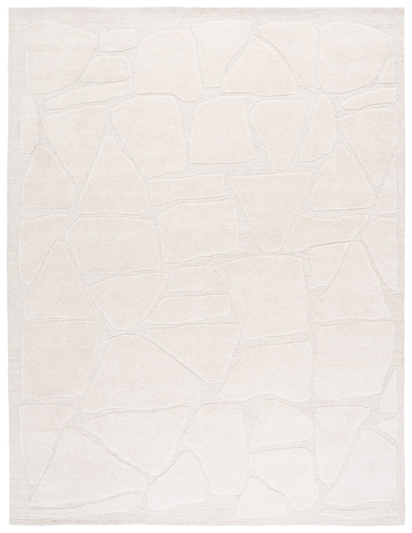 Safavieh Mykonos Hand-tufted Runner Area Rug With Abstract Pattern - Elevate Your Space With Timeless Elegance Ivory 80% Wool,10% Cotton,10% Latex Mkn302a-8