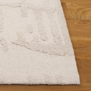 Safavieh Mykonos Modern Hand-tufted Runner Rug - Luxurious Wool & Bamboo Silk For Stylish Home Decor Ivory ,Beige 55% Wool,45% Bamboo Silk Mkn407a-5