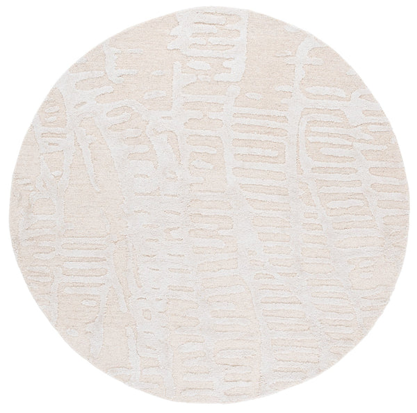 Safavieh Mykonos Modern Hand-tufted Runner Rug - Luxurious Wool & Bamboo Silk For Stylish Home Decor Ivory ,Beige 55% Wool,45% Bamboo Silk Mkn407a-6r
