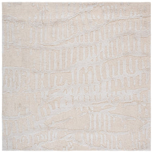 Safavieh Mykonos Modern Hand-tufted Runner Rug - Luxurious Wool & Bamboo Silk For Stylish Home Decor Ivory ,Beige 55% Wool,45% Bamboo Silk Mkn407a-6sq