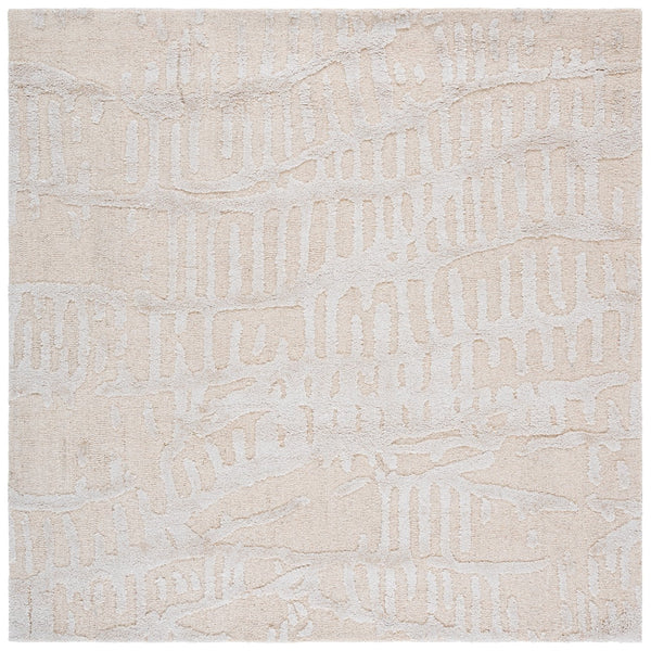Safavieh Mykonos Modern Hand-tufted Runner Rug - Luxurious Wool & Bamboo Silk For Stylish Home Decor Ivory ,Beige 55% Wool,45% Bamboo Silk Mkn407a-6sq