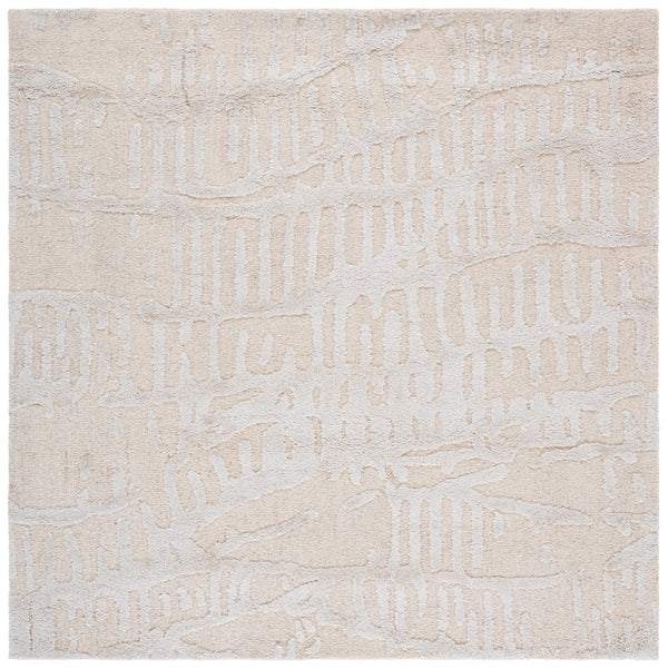 Safavieh Mykonos Hand-tufted Area Rug - Modern Design, Luxurious Wool & Bamboo Silk Blend For Elegant Spaces Ivory ,Beige 55% Wool,45% Bamboo Silk Mkn407a-6