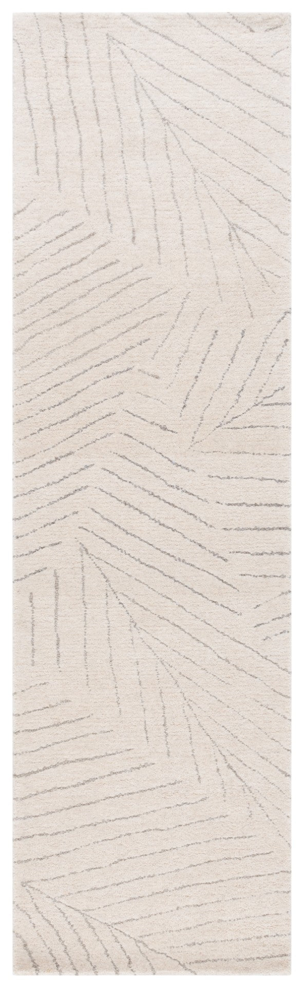 Safavieh Mykonos Hand-tufted Wool Area Rug With Geometric Pattern For Modern Elegance In Any Room Ivory ,Grey Wool Pile Mkn408a-8