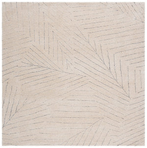 Safavieh Mykonos Hand-tufted Wool Area Rug With Geometric Pattern For Modern Elegance In Any Room Ivory ,Grey Wool Pile Mkn408a-8