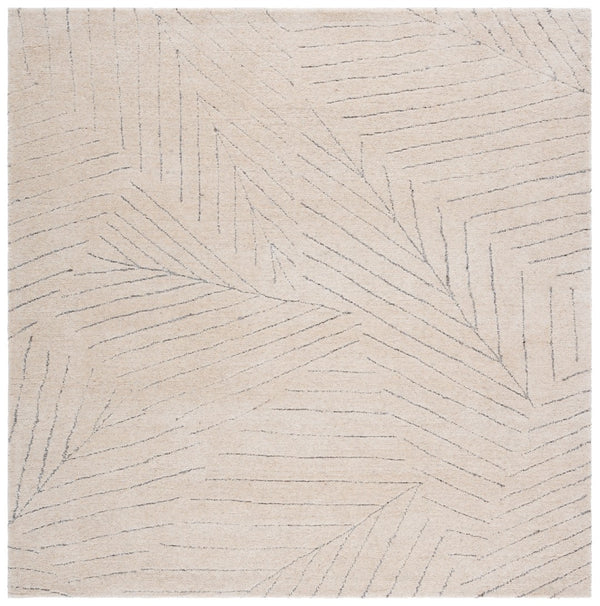 Safavieh Mykonos Hand-tufted Wool Area Rug With Geometric Pattern For Modern Elegance In Any Room Ivory ,Grey Wool Pile Mkn408a-8