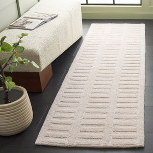 Safavieh Mykonos Hand-tufted Wool Area Rug: Elegant Design With Unique Textures For Modern Home Decor Ivory Wool Pile Mkn409a-6