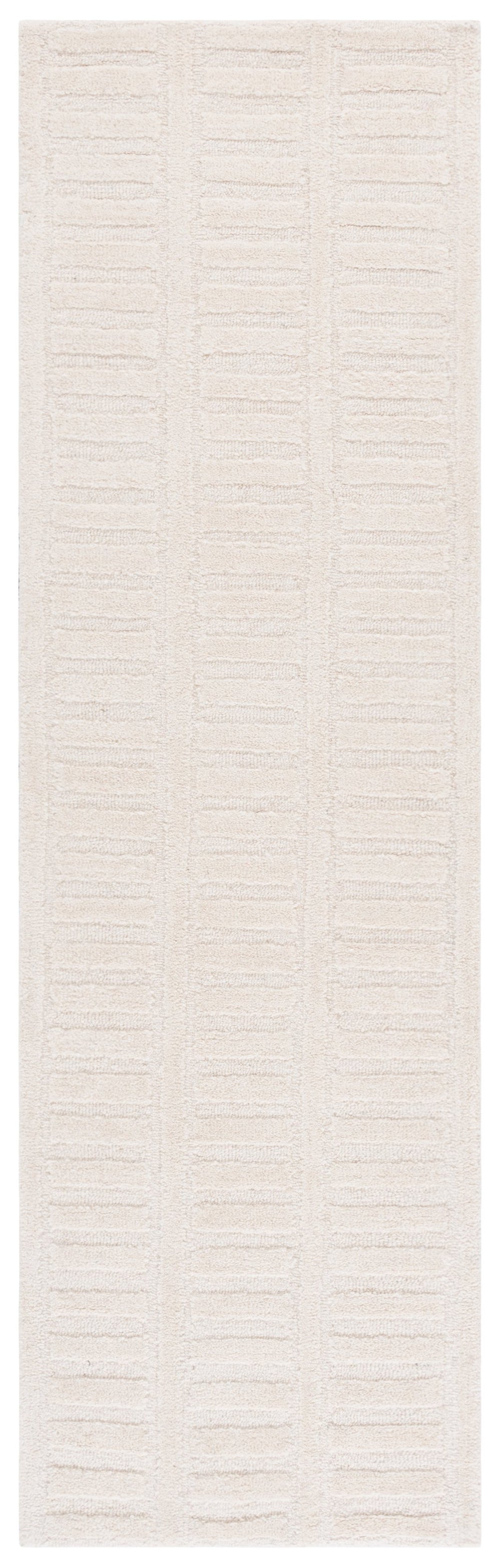 Safavieh Mykonos Elegant Hand-tufted Wool Runner Rug For Hallways - Luxurious Modern Design For Any Space Ivory Wool Pile Mkn409a-6r