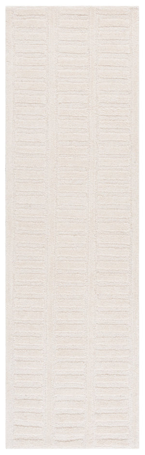 Safavieh Mykonos Elegant Hand-tufted Wool Runner Rug For Hallways - Luxurious Modern Design For Any Space Ivory Wool Pile Mkn409a-28