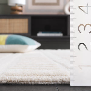 Safavieh Mykonos Hand-tufted Wool Area Rug: Elegant Design With Unique Textures For Modern Home Decor Ivory Wool Pile Mkn409a-6