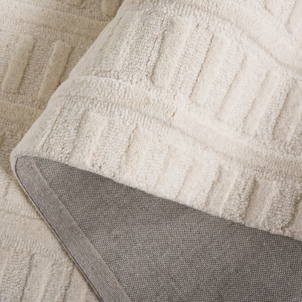Safavieh Mykonos Hand-tufted Wool Area Rug: Elegant Design With Unique Textures For Modern Home Decor Ivory Wool Pile Mkn409a-6