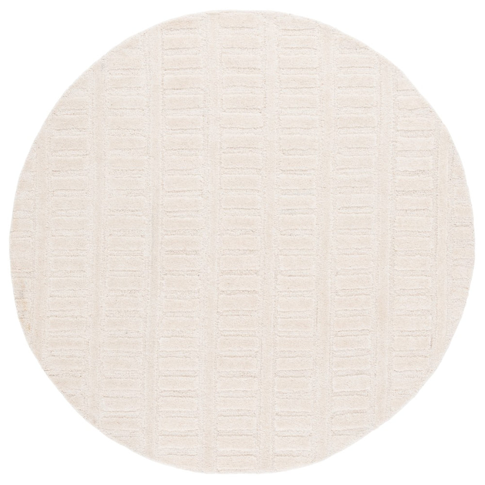 Safavieh Mykonos Hand-tufted Wool Area Rug: Elegant Design With Unique Textures For Modern Home Decor Ivory Wool Pile Mkn409a-6