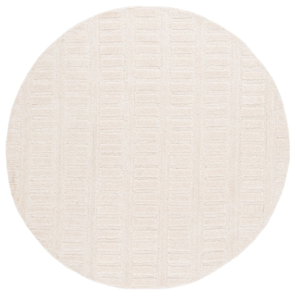 Safavieh Mykonos Hand-tufted Wool Area Rug: Elegant Design With Unique Textures For Modern Home Decor Ivory Wool Pile Mkn409a-6