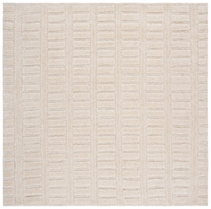 Safavieh Mykonos Elegant Hand-tufted Wool Runner Rug For Hallways - Luxurious Modern Design For Any Space Ivory Wool Pile Mkn409a-6sq