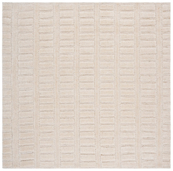 Safavieh Mykonos Hand-tufted Wool Area Rug: Elegant Design With Unique Textures For Modern Home Decor Ivory Wool Pile Mkn409a-6