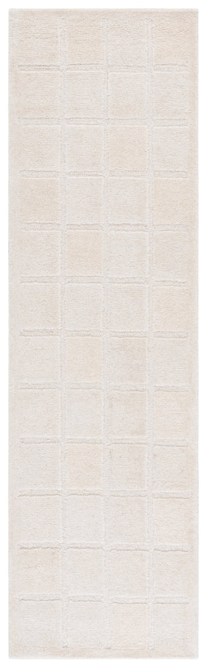 Safavieh Mykonos Hand-tufted Wool Runner Rug - Luxurious Modern Design With Elegant Texture For Home Decor Ivory Wool Pile Mkn410a-28