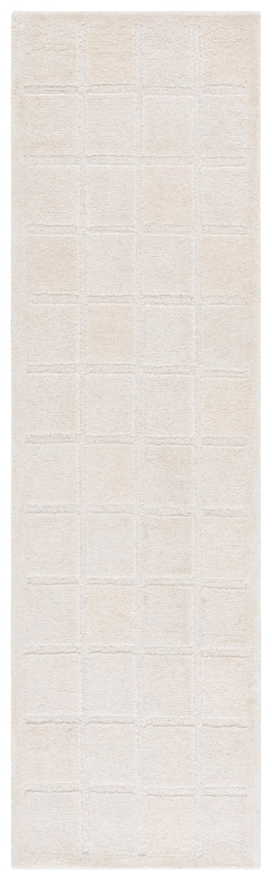 Safavieh Mykonos Modern Hand-tufted Wool Area Rug - Luxurious Grid Pattern For Elegance & Comfort In Home Ivory Wool Pile Mkn410a-3