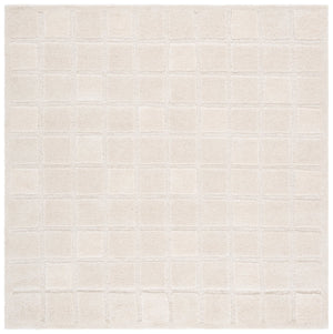 Safavieh Mykonos Hand-tufted Wool Runner Rug - Luxurious Modern Design With Elegant Texture For Home Decor Ivory Wool Pile Mkn410a-6sq