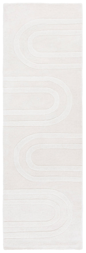 Safavieh Mykonos Hand-tufted Area Rug - Luxurious Wool & Cotton Blend, Modern Style, Ideal For Any Space Ivory 80% Wool,20% Cotton Mkn501a-6r