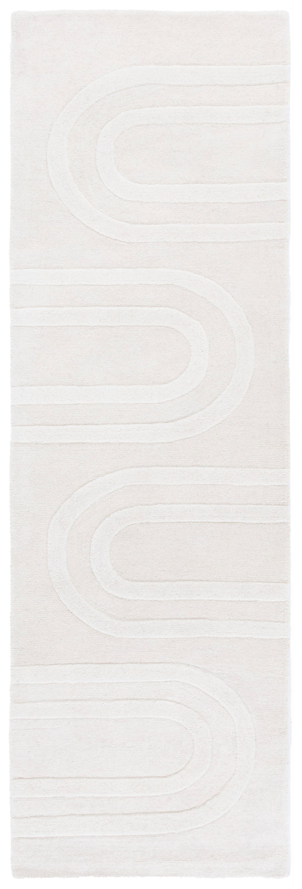 Safavieh Mykonos Hand-tufted Area Rug - Luxurious Wool & Cotton Blend, Modern Style, Ideal For Any Space Ivory 80% Wool,20% Cotton Mkn501a-6r