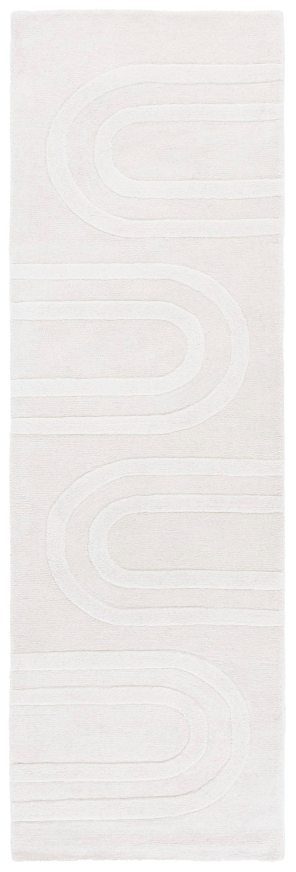 Safavieh Mykonos Hand-tufted Area Rug - Luxurious Wool & Cotton Blend, Chic Modern Design For Any Room Ivory 80% Wool,20% Cotton Mkn501a-6
