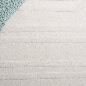 Safavieh Mykonos Hand-tufted Area Rug - Luxurious Wool & Cotton Blend, Modern Style, Ideal For Any Space Ivory 80% Wool,20% Cotton Mkn501a-6r