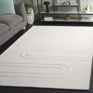 Safavieh Mykonos 501a Ivory Hand-tufted Area Rug - 5' X 8' Modern Design, Durable & Stylish Home Decor Ivory 80% Wool,20% Cotton Mkn501a-5