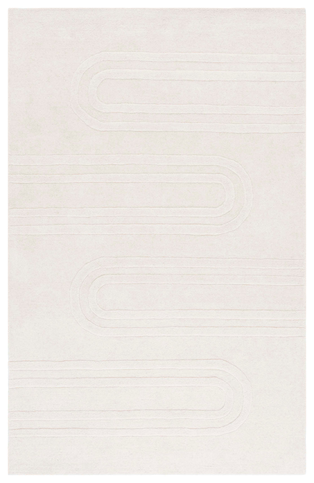 Safavieh Mykonos 501a Ivory Hand-tufted Area Rug - 5' X 8' Modern Design, Durable & Stylish Home Decor Ivory 80% Wool,20% Cotton Mkn501a-5