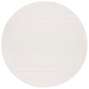 Safavieh Mykonos Hand-tufted Area Rug - Luxurious Wool & Cotton Blend, Chic Modern Design For Any Room Ivory 80% Wool,20% Cotton Mkn501a-6