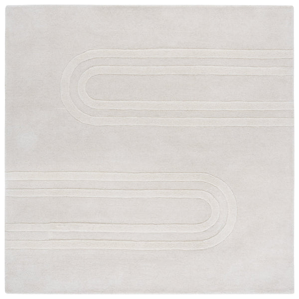 Safavieh Mykonos Hand-tufted Area Rug - Luxurious Wool & Cotton Blend, Modern Style, Ideal For Any Space Ivory 80% Wool,20% Cotton Mkn501a-6r