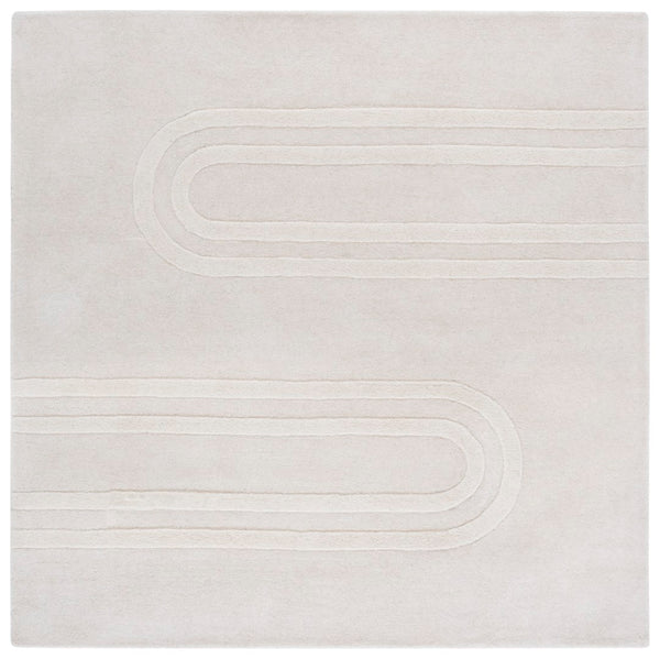 Safavieh Mykonos Hand-tufted Area Rug - Luxurious Wool & Cotton Blend, Chic Modern Design For Any Room Ivory 80% Wool,20% Cotton Mkn501a-6
