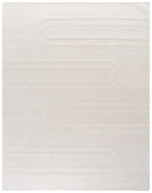 Safavieh Mykonos Hand-tufted Area Rug - Luxurious Wool & Cotton Blend, Chic Modern Design For Any Room Ivory 80% Wool,20% Cotton Mkn501a-6