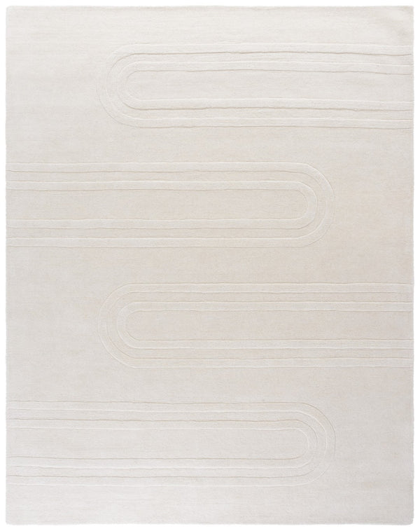 Safavieh Mykonos Hand-tufted Area Rug - Luxurious Wool & Cotton Blend, Chic Modern Design For Any Room Ivory 80% Wool,20% Cotton Mkn501a-6