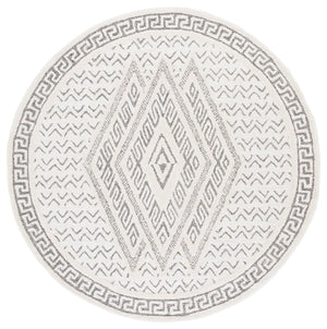 Safavieh Mykonos Handcrafted Modern Runner Rug - Luxurious Wool-cotton Blend For Elegant Home Décor Ivory ,Grey 80% Wool,20% Cotton Mkn502a-6r