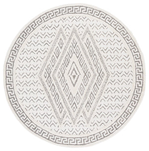 Safavieh Mykonos Hand-tufted Area Rug - Luxurious Wool & Cotton Blend For Modern Home Elegance And Comfort Ivory ,Grey 80% Wool,20% Cotton Mkn502a-3