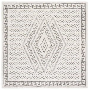 Safavieh Mykonos Hand-tufted Area Rug - Luxurious Wool & Cotton Blend For Modern Home Elegance And Comfort Ivory ,Grey 80% Wool,20% Cotton Mkn502a-3