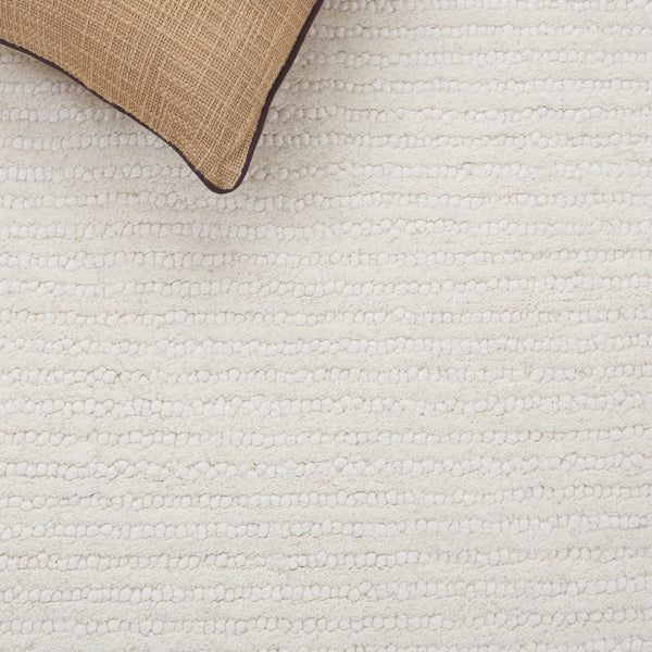 Safavieh Mykonos Hand-Tufted Ivory Wool Rug — Minimal Scandinavian Square Design, Low-Profile Plush Durability 6'-0" x 6'-0" MKN601A-6SQ