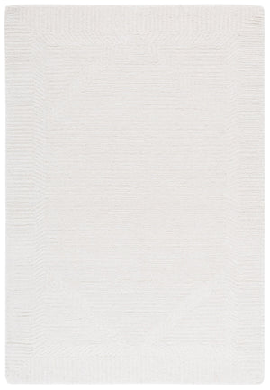 Safavieh Mykonos Hand-Tufted Ivory Wool-Cotton Rug — Scandinavian Minimal Low-Profile Pile, Timeless Warmth And Texture 6'-0" x 9'-0" MKN601A-6
