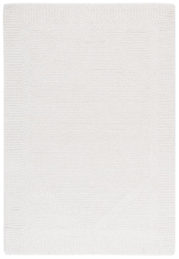 Safavieh Mykonos Hand-Tufted Ivory Wool Rug — Minimal Scandinavian Square Design, Low-Profile Plush Durability 6'-0" x 6'-0" MKN601A-6SQ