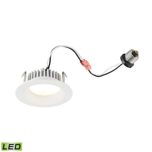 Thomas Lighting Axel Fluted Cast Aluminum LED Downlight Retrofit for Recessed Cans Soft White Glow 4 inch MLE1100-5-30