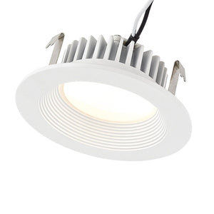 Thomas Lighting Axel Fluted Cast Aluminum LED Downlight Retrofit for Recessed Cans Soft White Glow 4 inch MLE1100-5-30