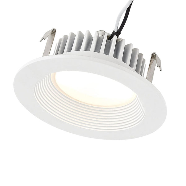 Thomas Lighting Axel Fluted Cast Aluminum LED Downlight Retrofit for Recessed Cans Soft White Glow 4 inch MLE1100-5-30