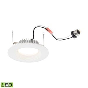 Thomas Lighting Axel Fluted Cast Aluminum LED Downlight Retrofit for Recessed Cans Soft White Glow 6 inch MLE1101-5-30